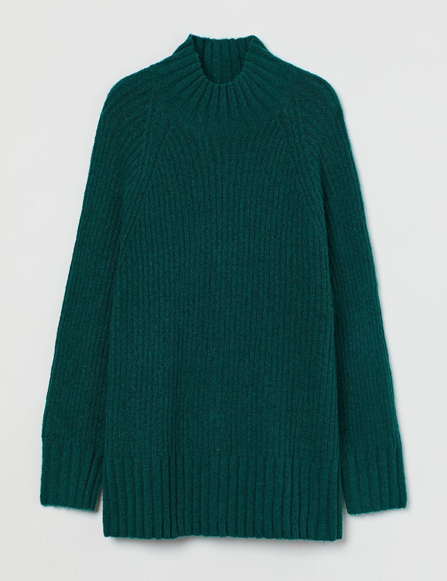 Picture of Roll Neck Draped Loose Knitwear