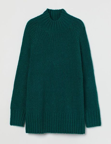 Picture of Roll Neck Draped Loose Knitwear